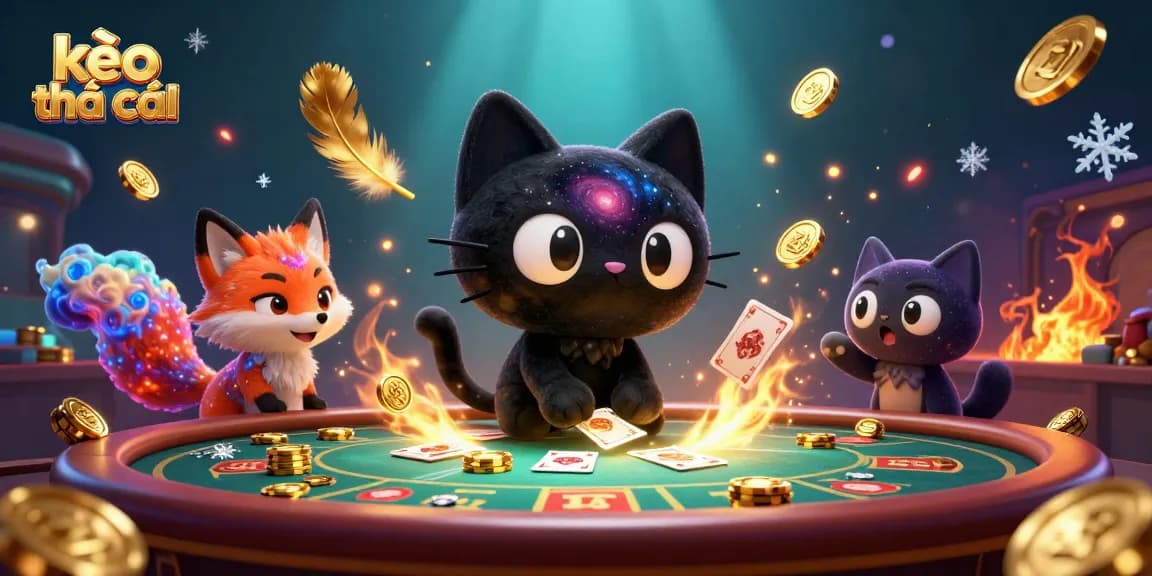 Engaging kèo nhà cái action featuring a cosmic betting scene with dynamic elements and characters.
