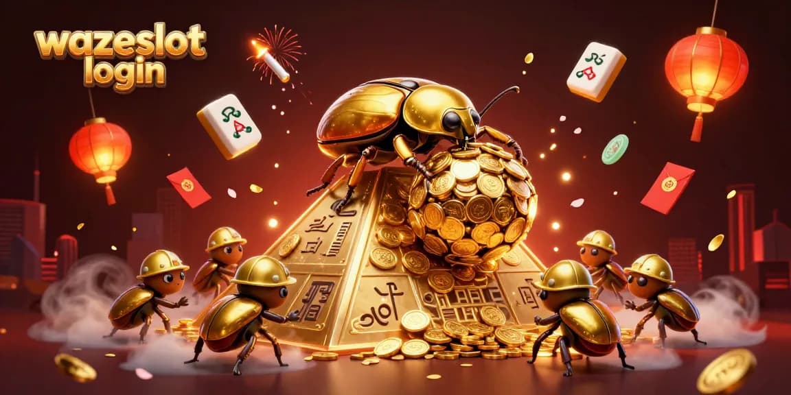 Play exciting games at WAZESLOT login, featuring colorful characters and dynamic casino elements.