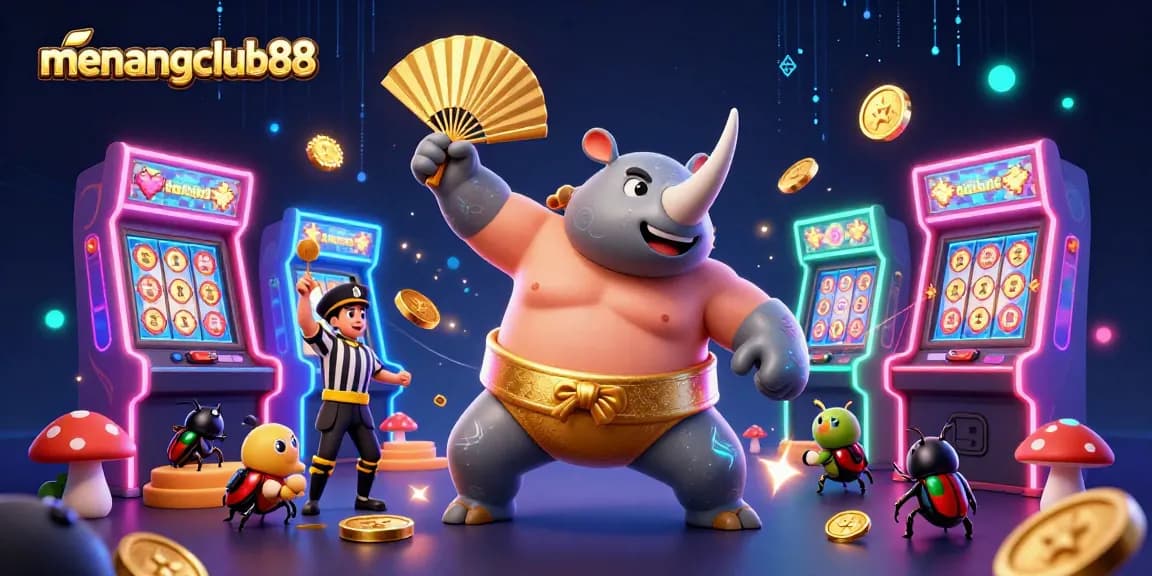 Experience exciting gameplay with menangclub88's vibrant slot machines and charming characters in action.