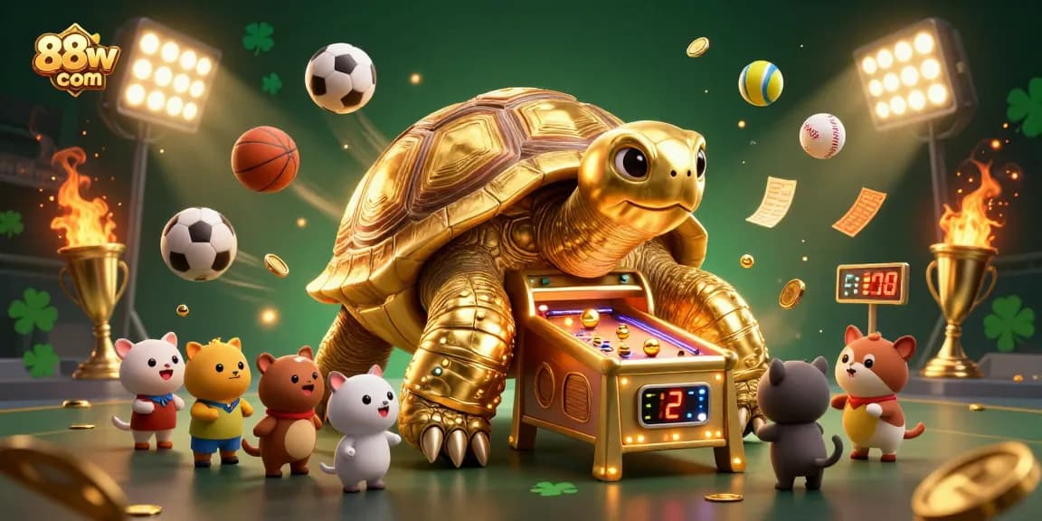 Engage with 88vv com's exciting gaming experience featuring a vibrant 3D illustration of casino elements.