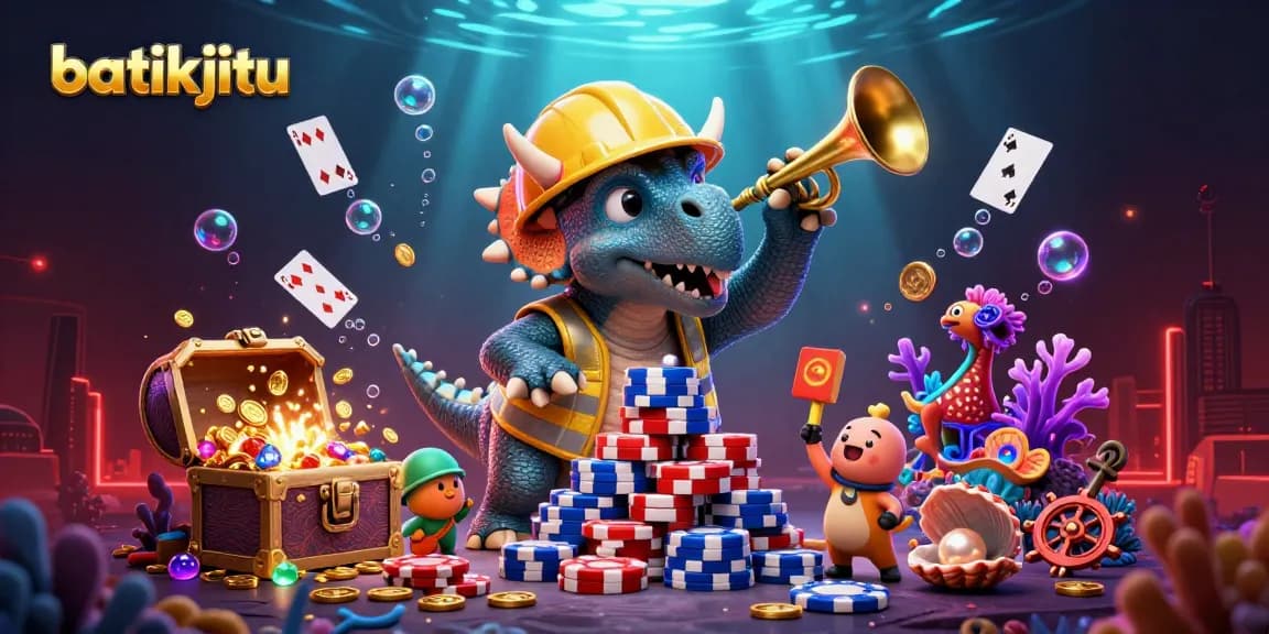 Batikjitu menawarkan pengalaman bermain game dengan permainan kartu menarik di antara karakter 3D yang ceria.