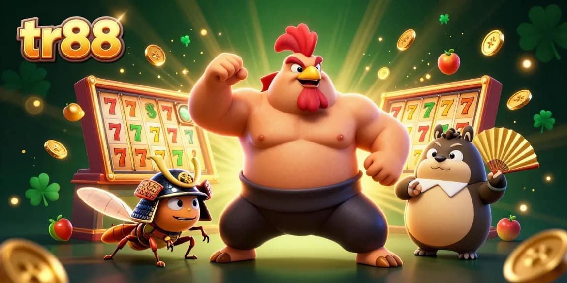 Engage in thrilling gameplay with tr88 as the powerful sumo rooster unleashes a jackpot feast