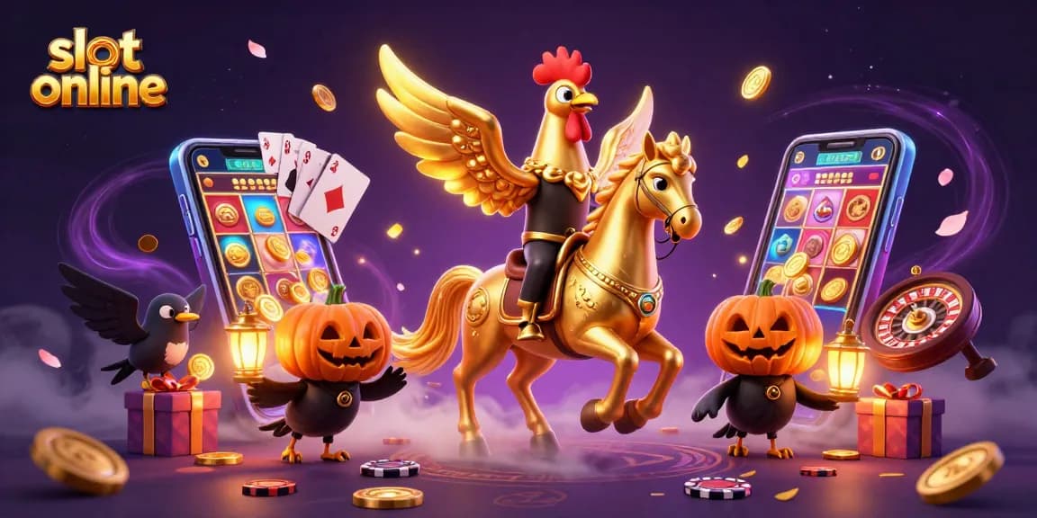 Mainkan slot online dengan karakter unik di kasino malam yang meriah.