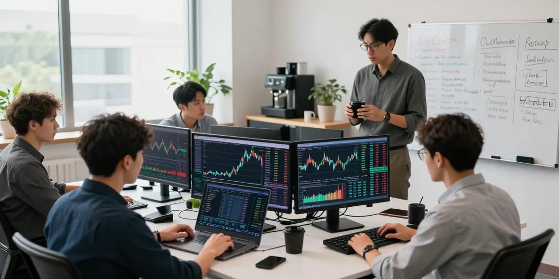 Обсуждение отзывов о Bitmex в современном офисе трейдеров, анализ рынка криптовалют