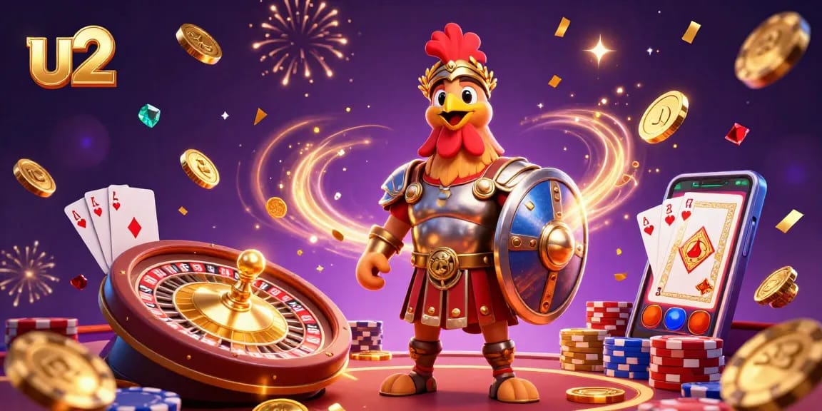 Engage in thrilling gameplay at U2 Casino with high-stakes spinning roulette and vibrant slot machines.