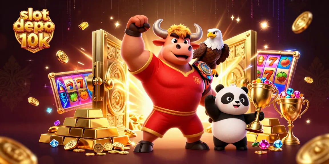 Win big with slot depo 10k at thrilling casino scenes filled with gold and excitement.