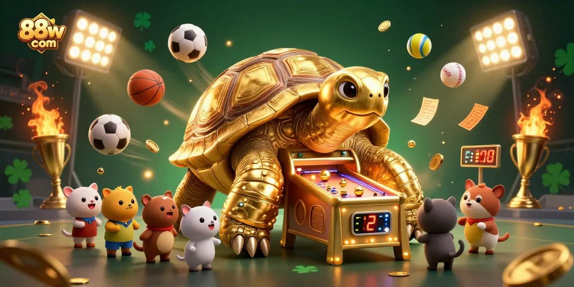 Engage with 88vv com's exciting gaming experience featuring a vibrant 3D illustration of casino elements.
