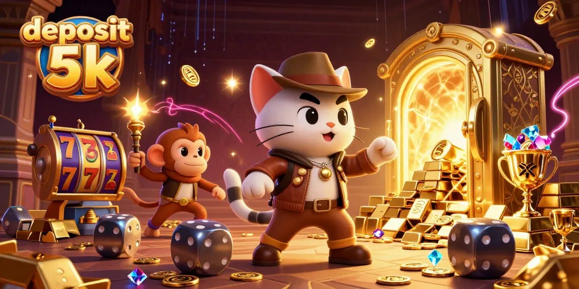 Experience thrilling wins with deposit 5k in a vibrant 3D casino adventure.