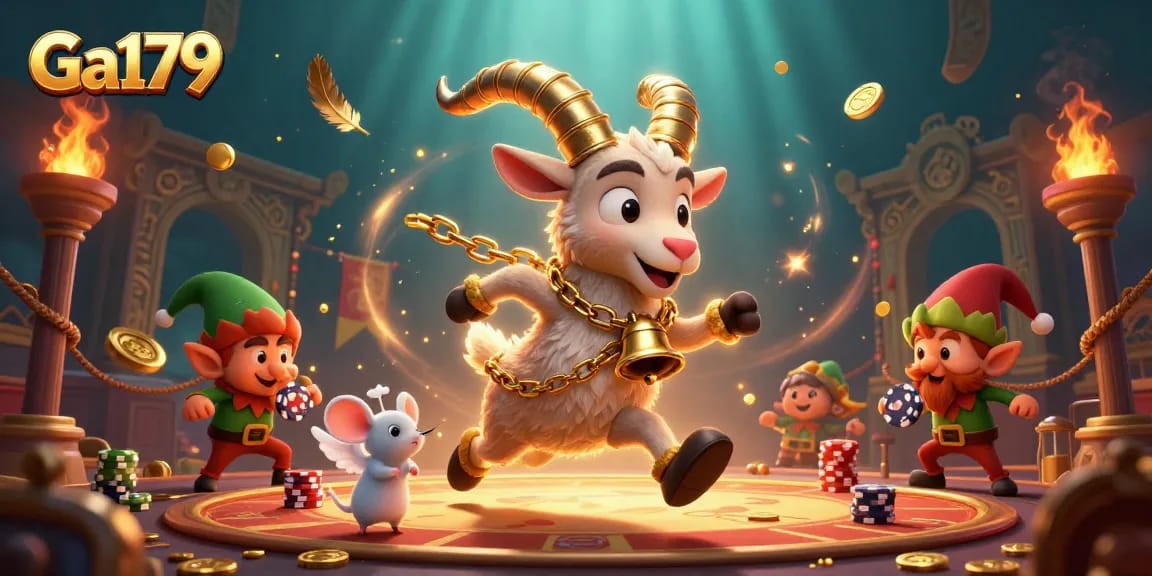 Engage in festive gambling with Ga179 at a vibrant holiday casino scene.