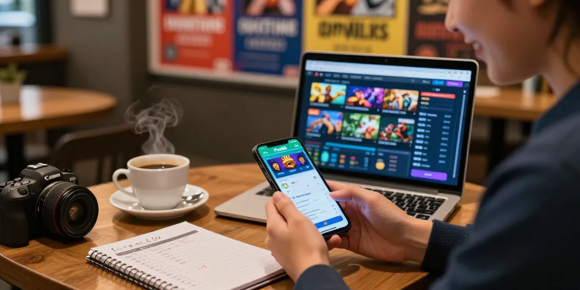 Engaging user navigating the Fun88 app for สมัครfun88 in a cozy coffee shop with promotional banners and betting odds.