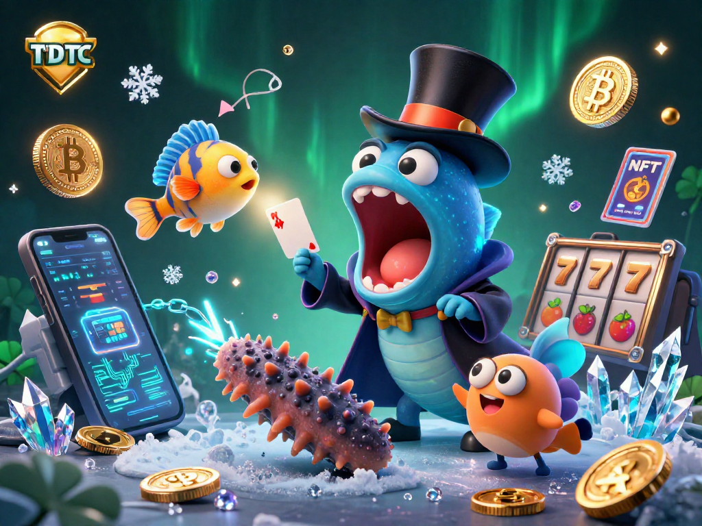 Experience the excitement of TDTC with a vibrant magic act by sea creatures in a rich casino-themed setting.