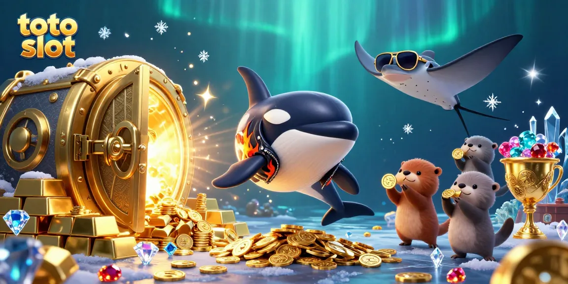 Engage with toto slot in a vibrant underwater casino adventure featuring animated characters and treasures.