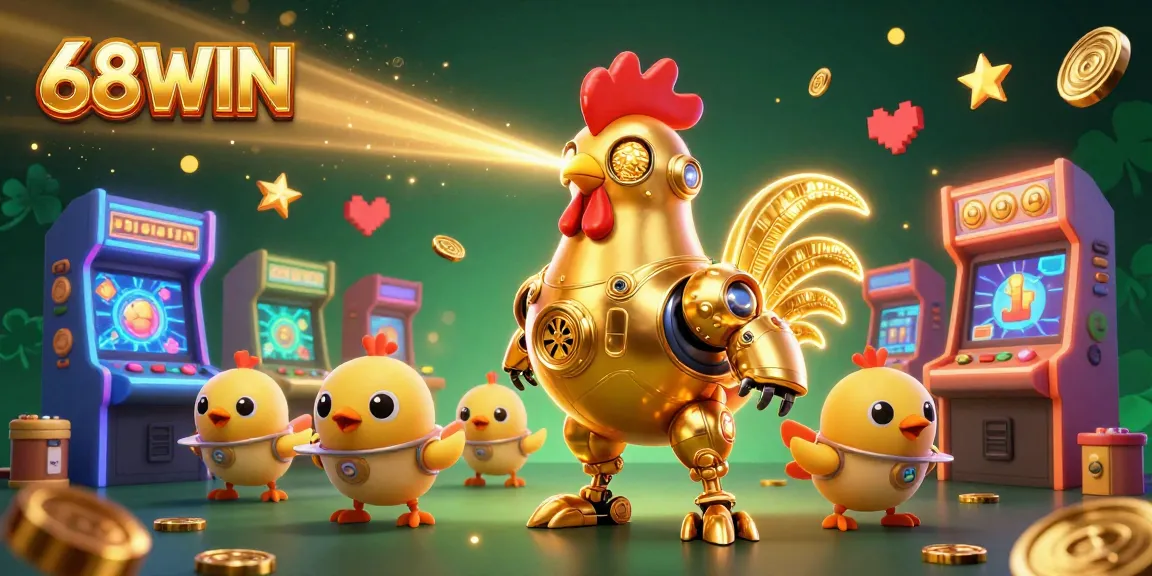 Engage with exciting games at 68WIN with vibrant 3D casino visuals showcasing fun characters and colorful game elements.
