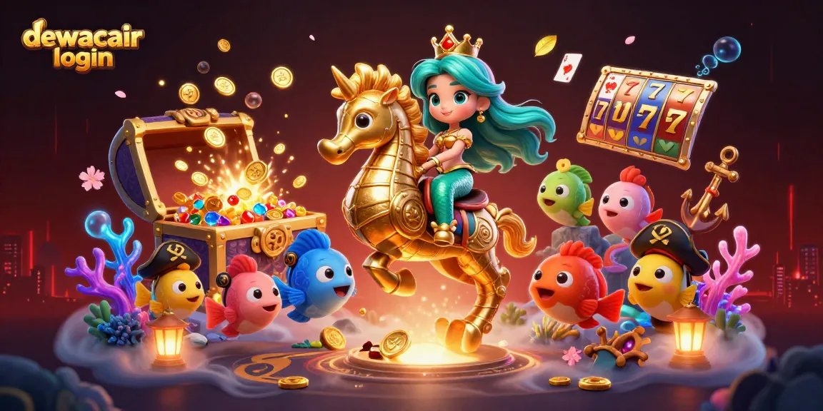 Experience seamless gameplay with dewacair login to win jackpots while riding a seahorse!