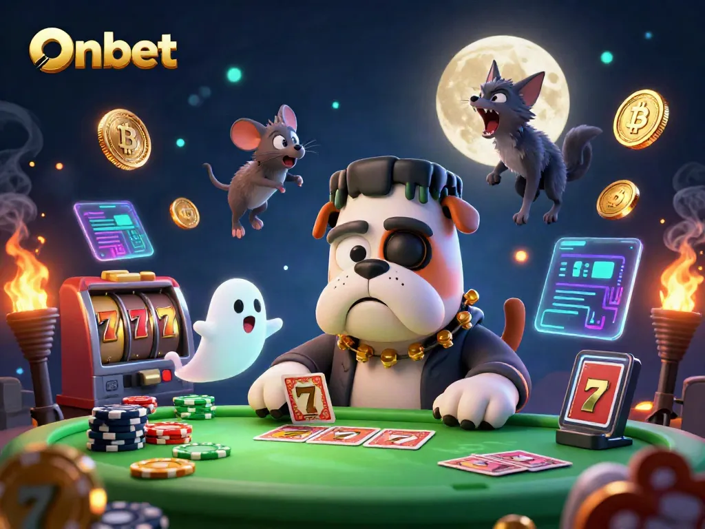 Experience thrilling casino action with Onbet, featuring monsters, gold, and vibrant gaming elements.