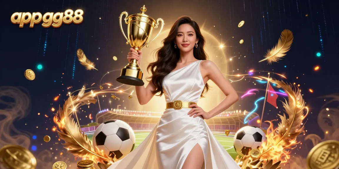 Experience the thrill of app gg88 with a vibrant 3D digital illustration, showcasing a confident woman amidst gaming elements.