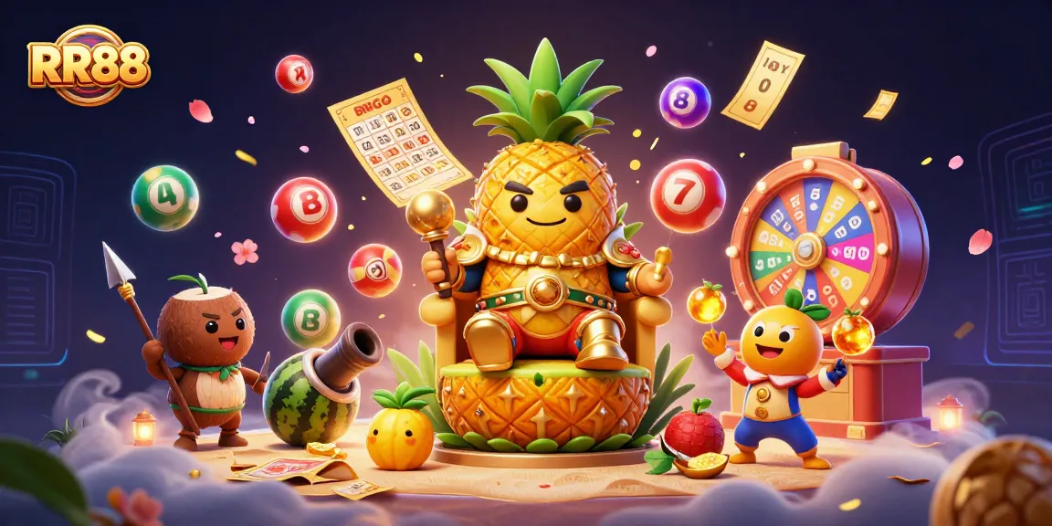 RR88 players enjoying vibrant lottery games amidst dynamic casino elements and excitement.