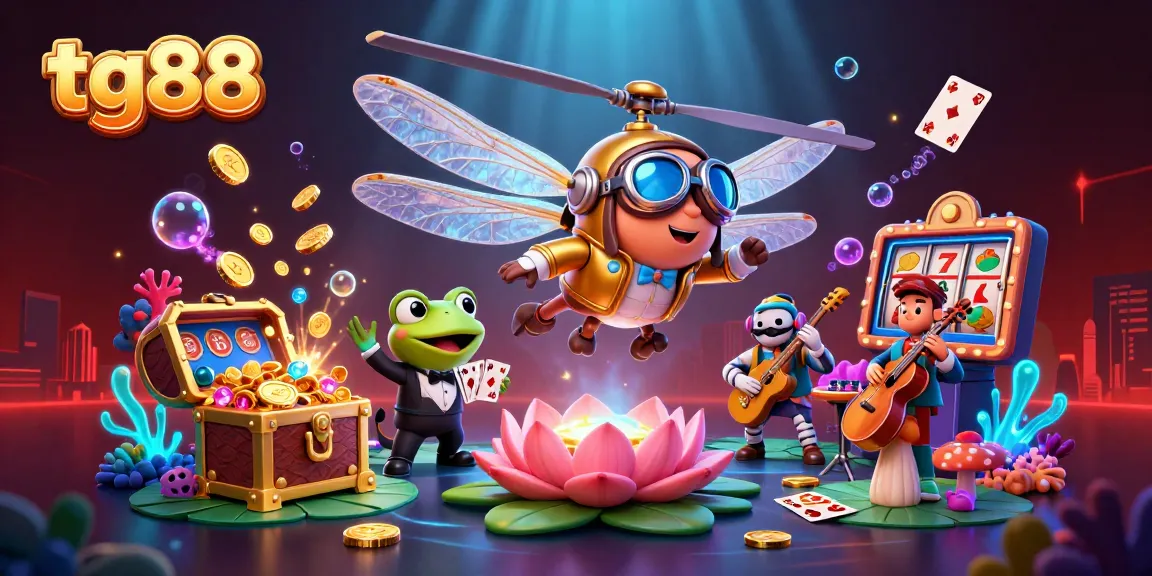 Engage in lively casino action with tg88, featuring unique characters and vibrant game elements.