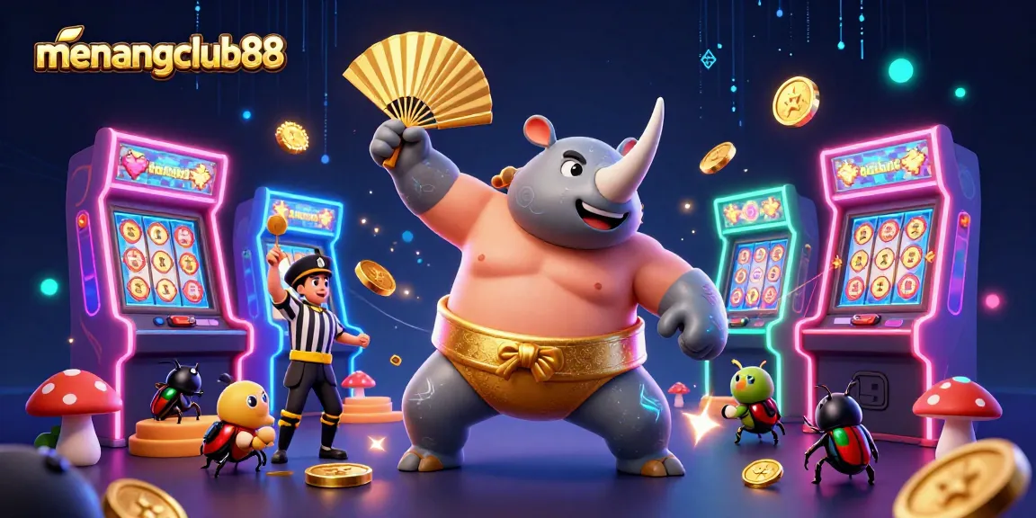 Experience exciting gameplay with menangclub88's vibrant slot machines and charming characters in action.