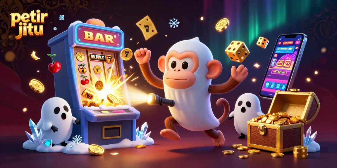 Permainan seru di petir jitu dengan kasino online dan mesin slot bertabur koin emas.