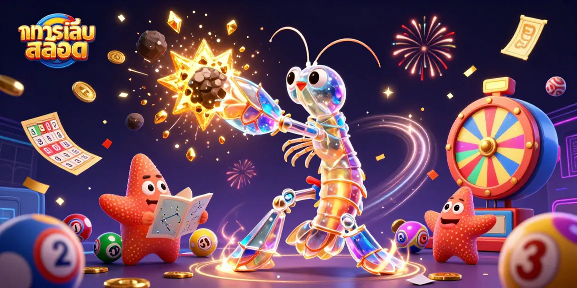 ทดลองเล่นสล็อต ในภาพ 3D พบกับนักรบกุ้งเจ้าปัญญาหุ้มเกราะ เวลาเล่นเกม