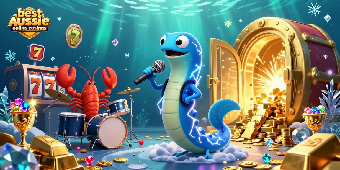 Experience the best aussie online casinos with vibrant underwater scenes featuring dynamic characters.