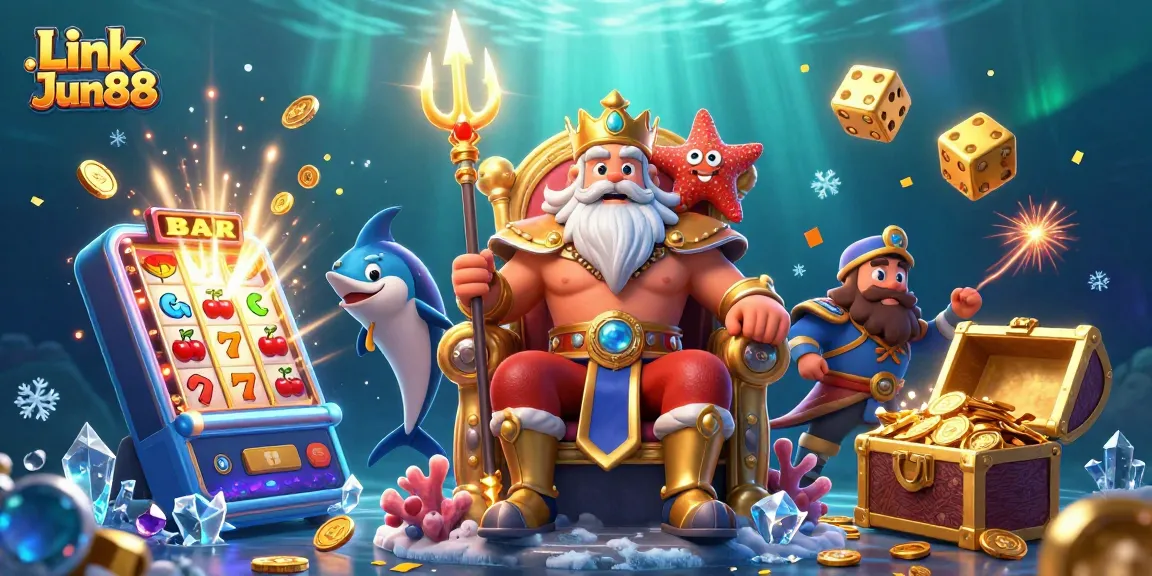 Spin the reels with Link Jun88 at an exciting underwater casino adventure filled with treasures!