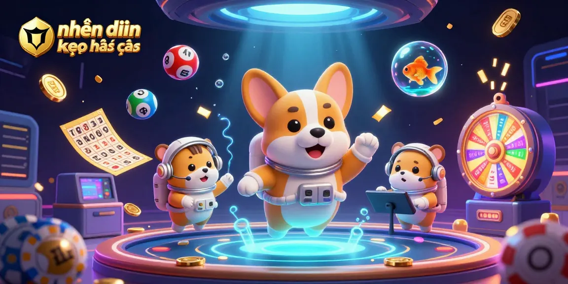 Engaging illustration showcasing nhận định kèo nhà cái with vibrant gaming elements and characters in a dynamic casino setting.