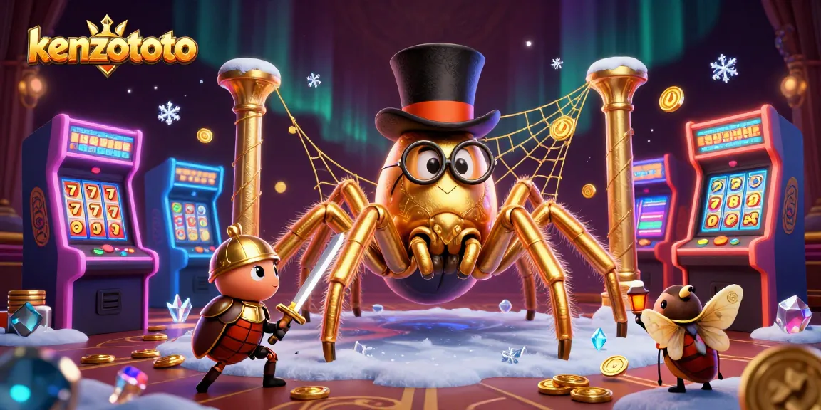 Engage with kenzototo's thrilling slot games in this vibrant, dynamic casino scene.