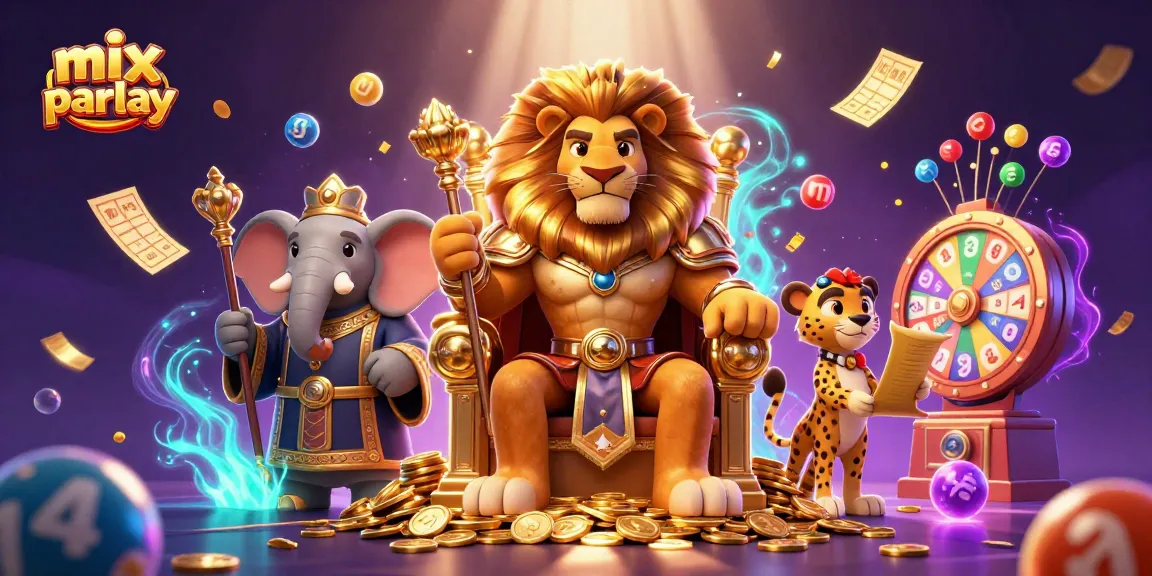 Menangkan mix parlay dengan kombinasi karakter dan elemen taruhan yang menggoda di ilustrasi ini.