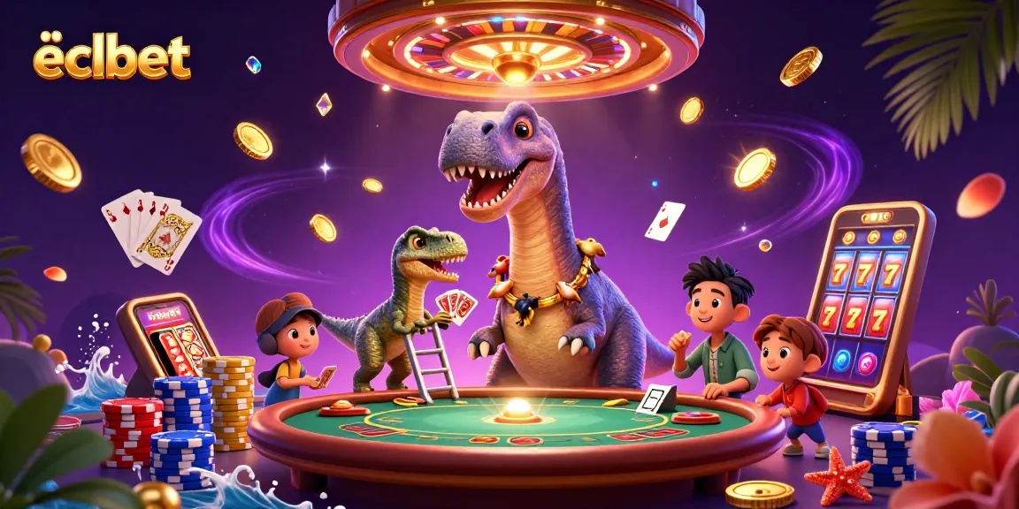 Play exciting games at eclbet where a brontosaurus manages the casino with charm and humor.