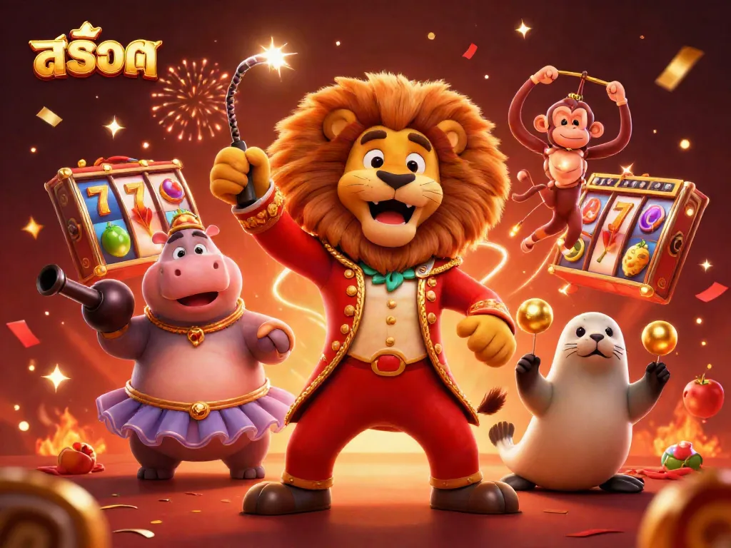 Engaging illustration featuring 3D characters in a vibrant slots theme, showcasing action, colors, and excitement.