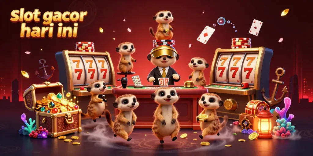 Engage in exhilarating slot gacor hari ini action with meerkats at a vibrant casino, featuring thrilling gameplay.