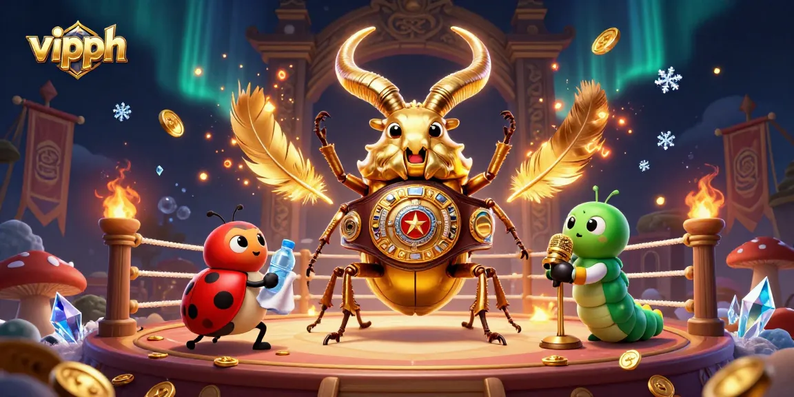 Experience exciting gaming action with vipph in a dynamic casino scene featuring cartoon characters.