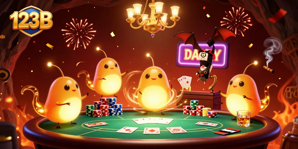 Experience thrilling gameplay at 123B in an enchanting cave casino, illuminated by dazzling glowworms.