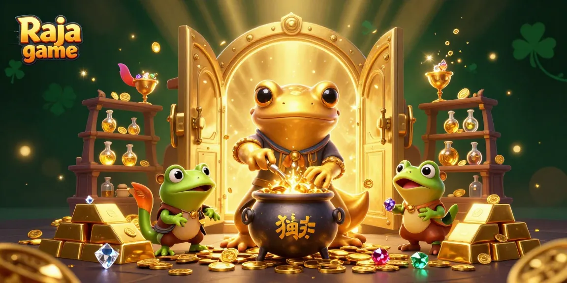 Engage with Raja game’s thrilling experience in an enriched 3D golden alchemist scene