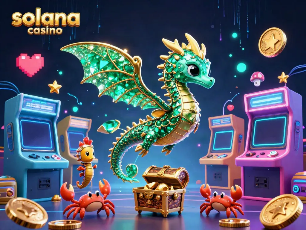Experience the excitement of solana casino with vibrant gaming elements and fantasy characters.