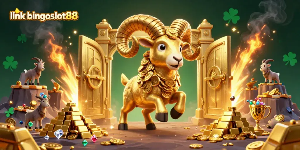 Menangkan hadiah besar dengan link bingoslot88 dalam ilustrasi kasino 3D yang megah.