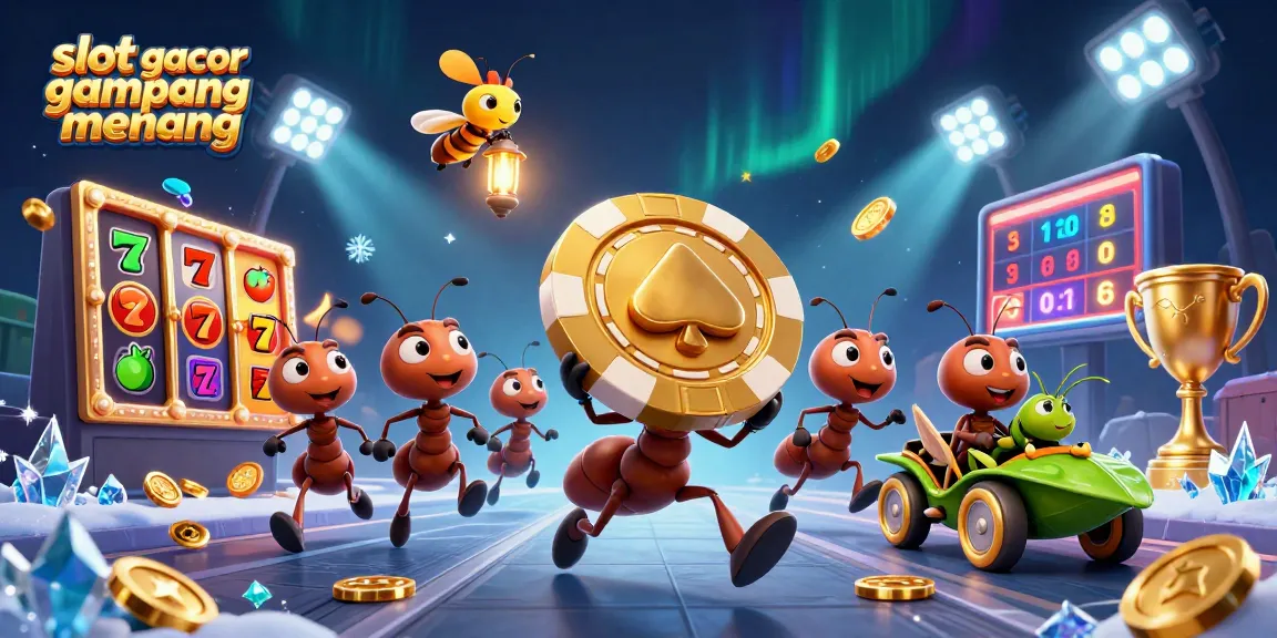 Experience the thrill of slot gacor gampang menang with dynamic 3D cartoon characters engaging in a fun heist.