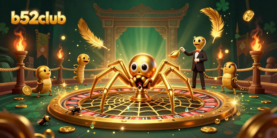 Spin exciting bets at b52club as the golden spider weaves a thrilling roulette game