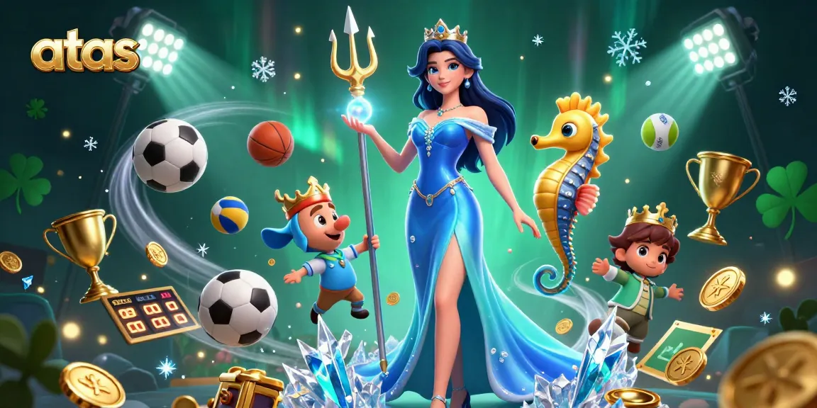 Experience premium gameplay at ATAS, featuring vibrant characters and dynamic casino elements.