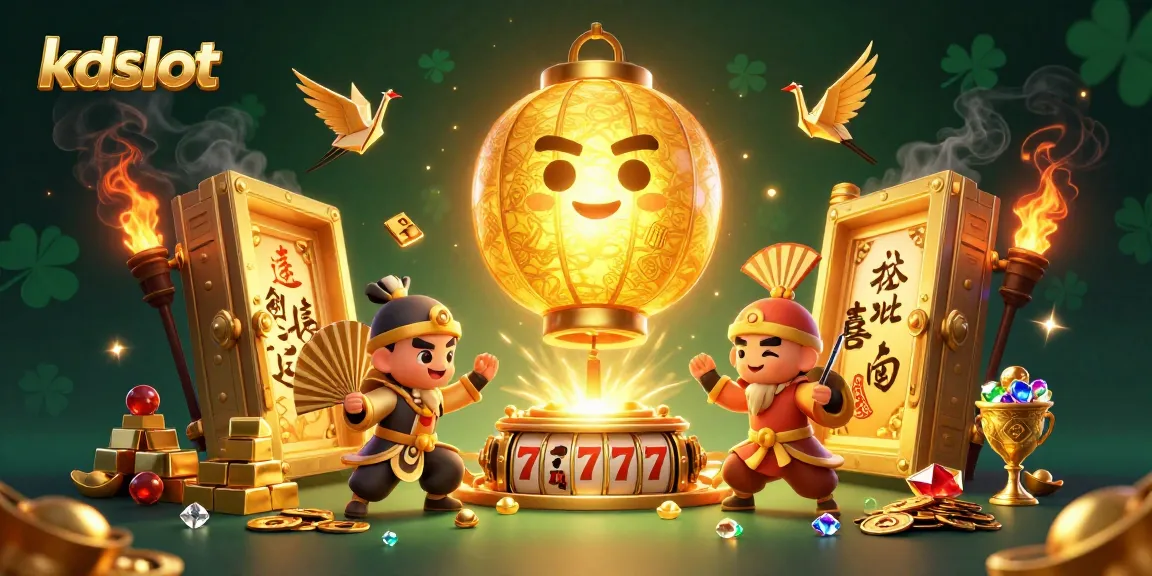 Spin the reels and win big with kdslot’s vibrant casino scene featuring golden treasures and lucky symbols.