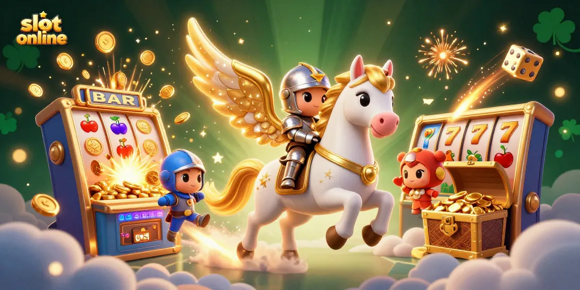 Experience immersive gameplay with slot online where vibrant characters dance among a burst of slot machines.