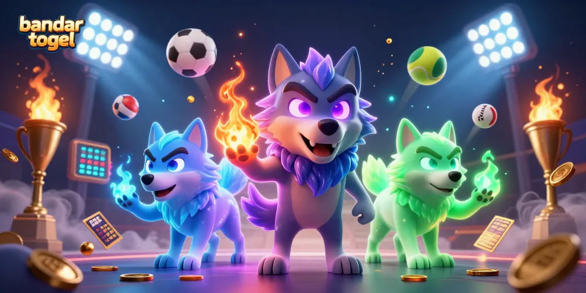 Engage with bandar togel through dynamic betting action, featuring animated characters and vibrant casino elements.