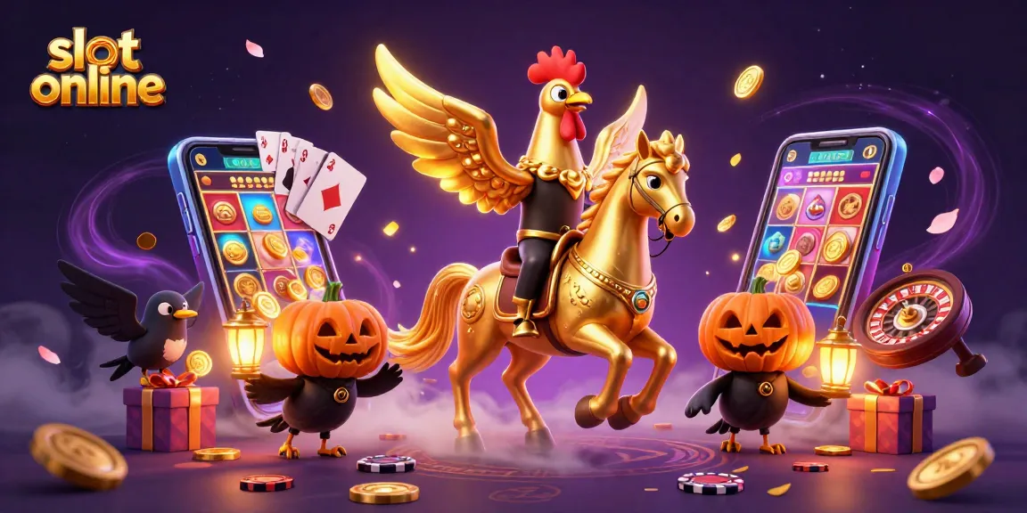 Mainkan slot online dengan karakter unik di kasino malam yang meriah.