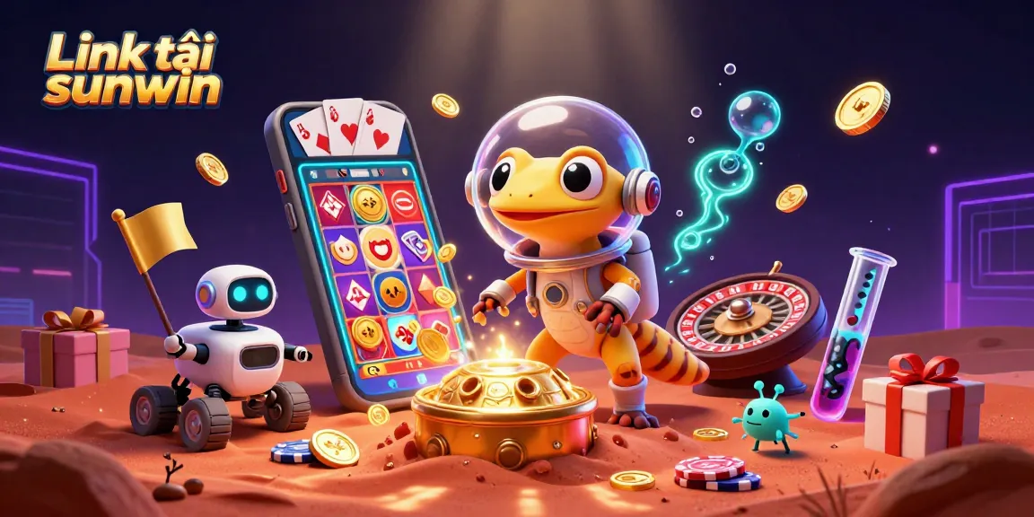 Engage with thrilling games by accessing the Link tải sunwin on your mobile device, featuring vibrant visuals.
