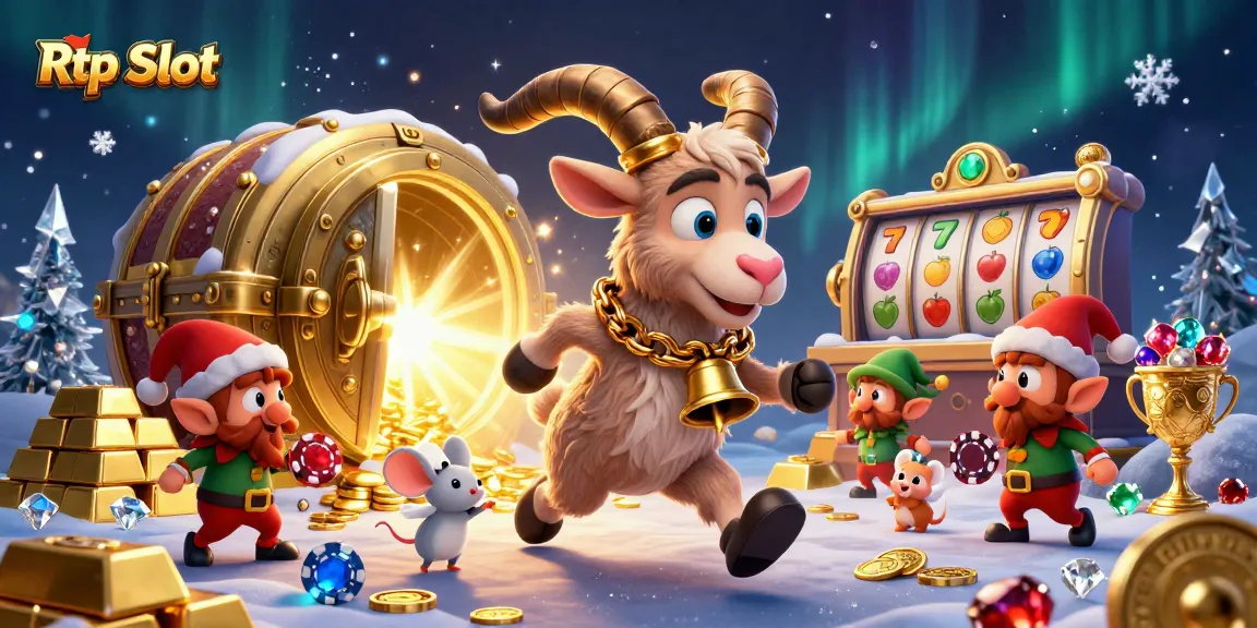 Engage in festive thrills with Rtp Slot activities at a holiday-horror casino scene.
