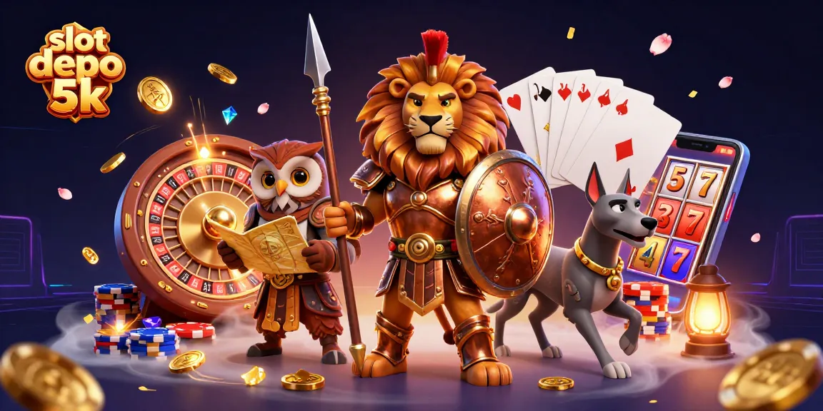 Experience thrilling gameplay with slot depo 5k in this dynamic casino scene featuring rich visuals.