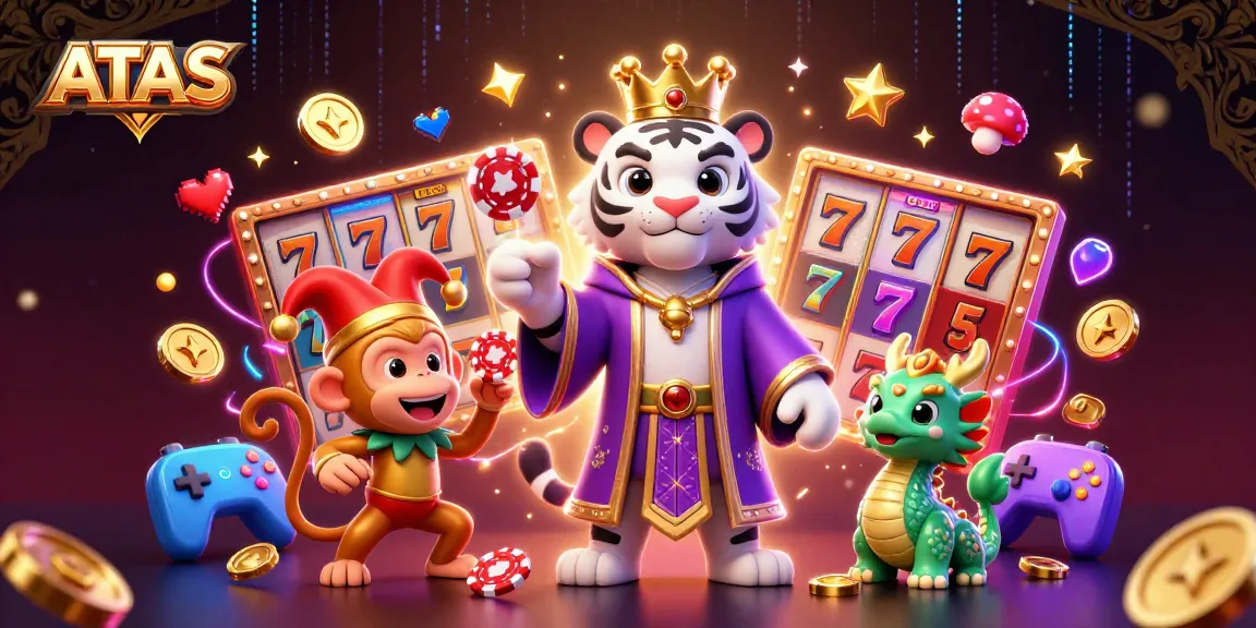 Engage at ATAS casino while experiencing the excitement of slots and jackpot excitement with vibrant characters.