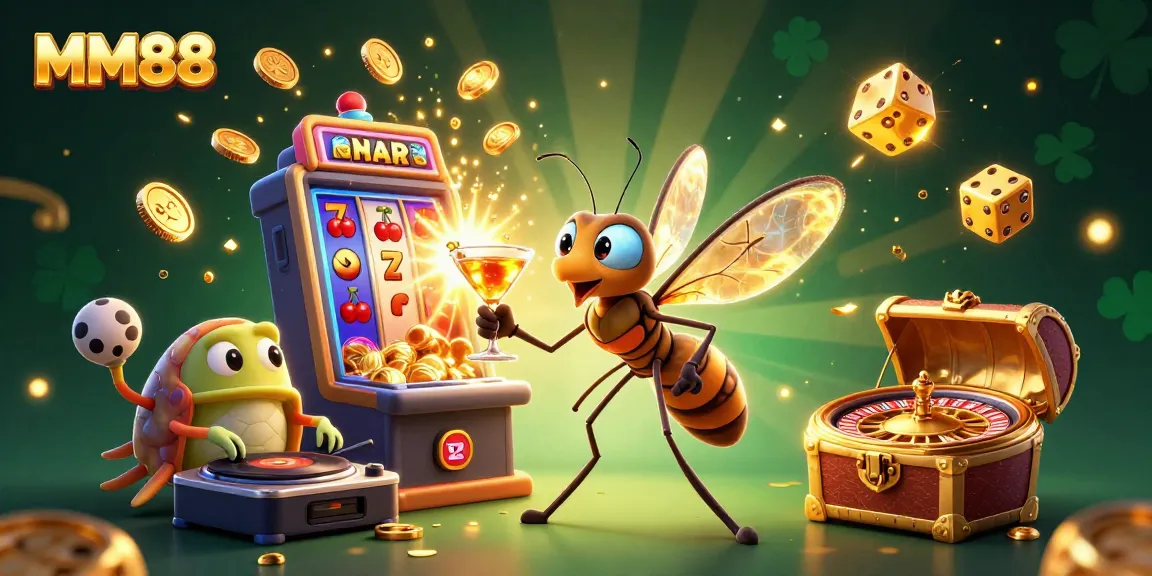 Engage in thrilling MM88 casino entertainment with vibrant characters and exciting game elements